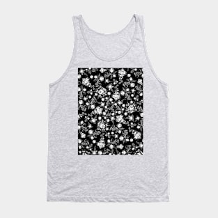 White flowers ornament Tank Top